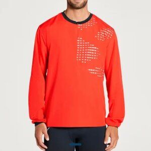 Hoka One One 1/2 Zip Wind Shell - Men's Size M - Orange